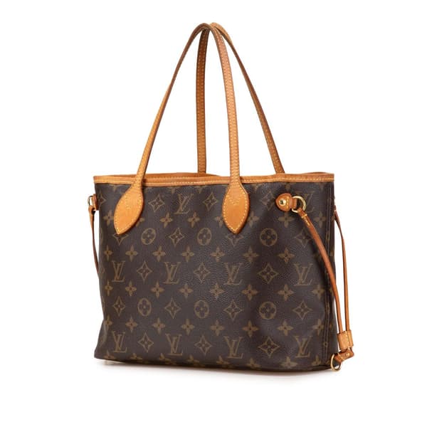 Pre-owned Louis Vuitton Monogram Neverfull PM Brown