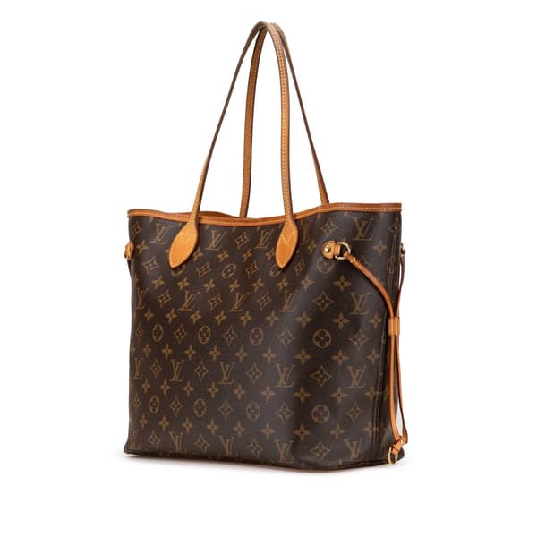 Pre-owned Louis Vuitton Monogram Neverfull MM Brown