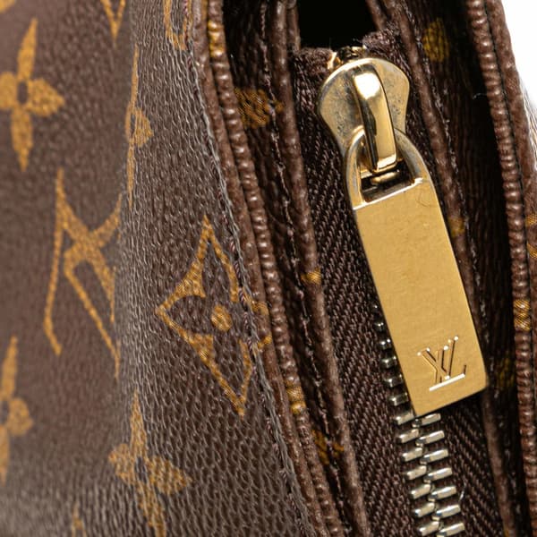 Pre-owned Louis Vuitton Monogram Cabas Piano Brown