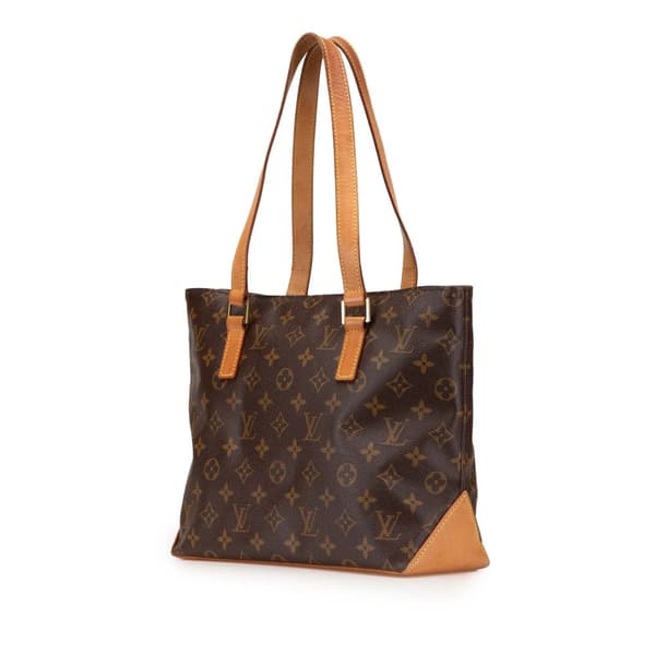 Pre-owned Louis Vuitton Monogram Cabas Piano Brown