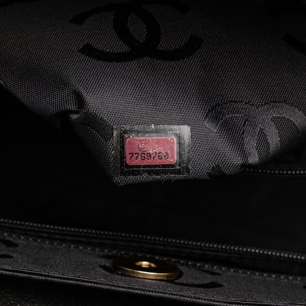 Pre-owned Chanel CC Suede Caviar Stitched Tote Black