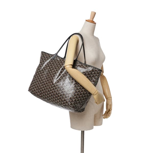 Pre-owned Goyard Goyardine Saint Louis GM Black