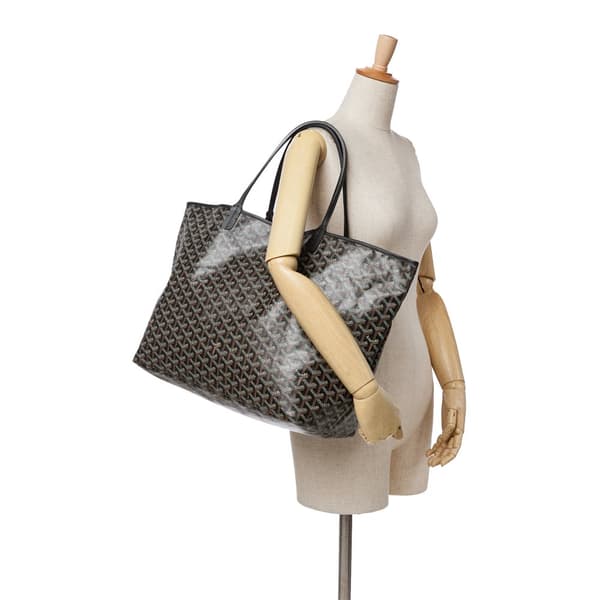 Pre-owned Goyard Goyardine Saint Louis GM Black