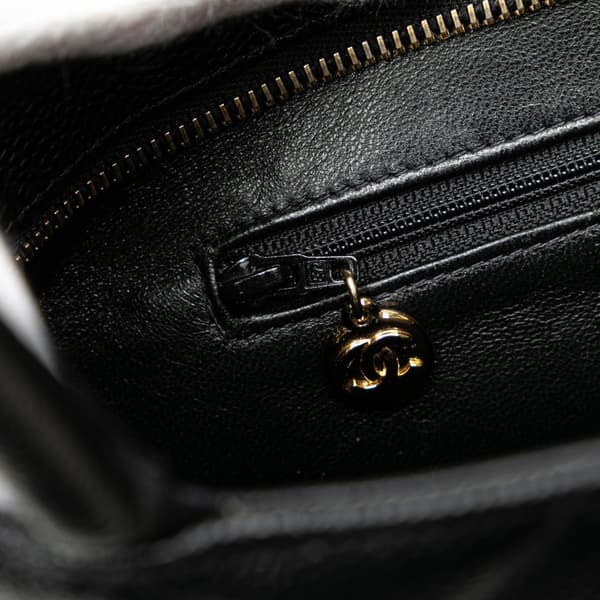 Pre-owned Chanel Caviar Medallion Tote  Black