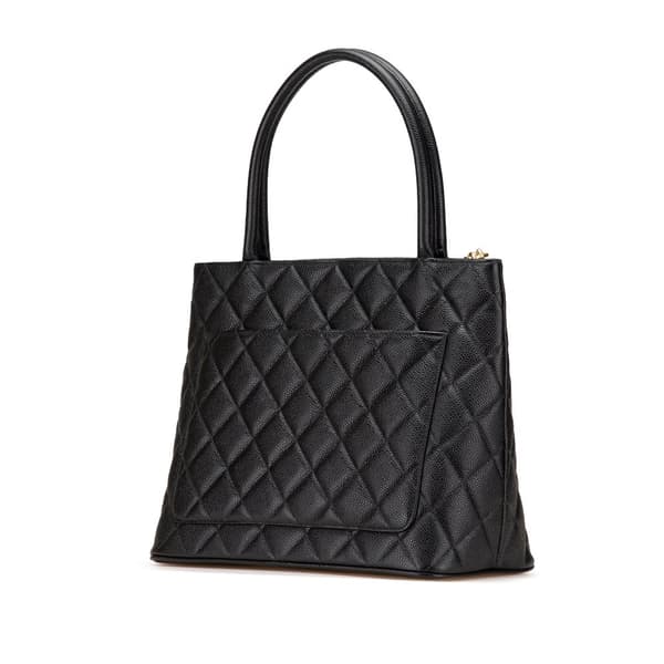 Pre-owned Chanel Caviar Medallion Tote Black