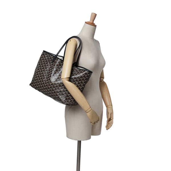 Pre-owned Goyard Goyardine Saint Louis PM Black