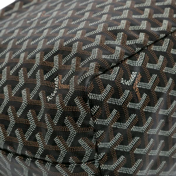 Pre-owned Goyard Goyardine Saint Louis PM Black