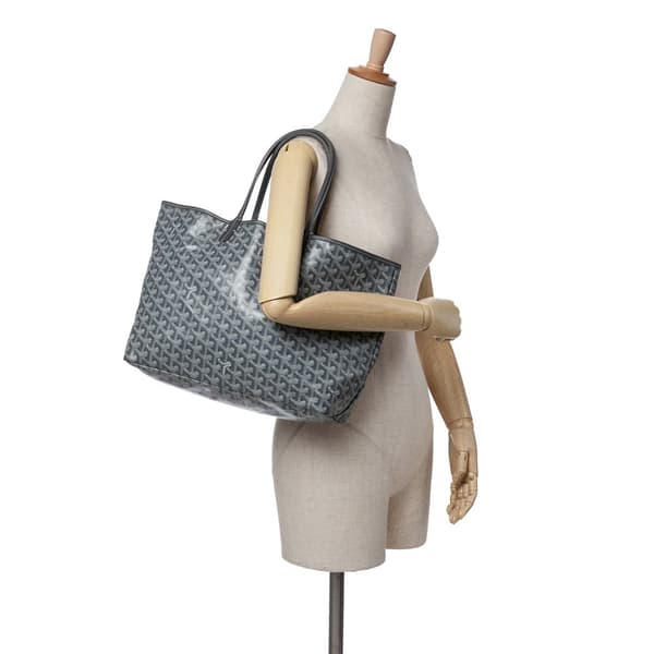 Pre-owned Goyard Goyardine Saint Louis PM Gray
