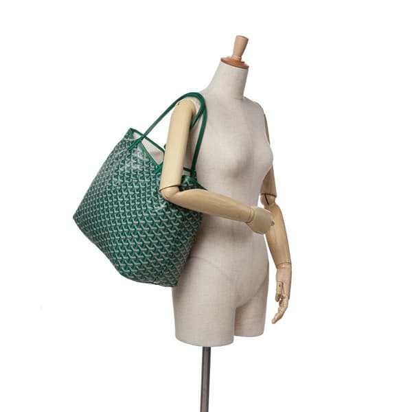 Pre-owned Goyard Goyardine Saint Louis GM Green
