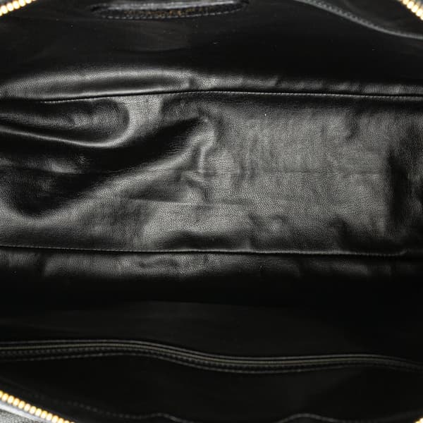 Pre-owned Chanel CC Caviar Turnlock Tote Black