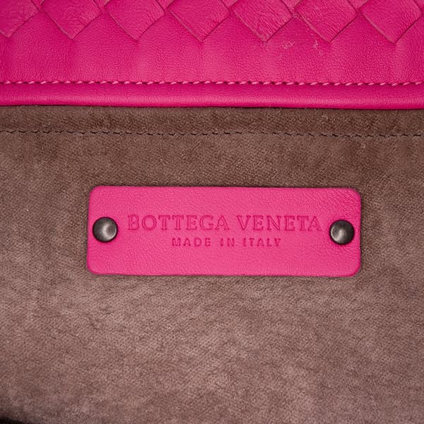 Pre-owned Bottega Veneta Large Nappa Intrecciato Cesta Tote Pink