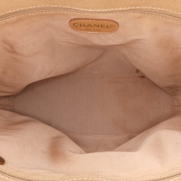 Pre-owned Chanel Grained Calfskin Tortoise Top Handle Tote Brown