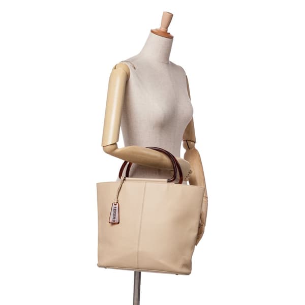 Pre-owned Chanel Grained Calfskin Tortoise Top Handle Tote Brown
