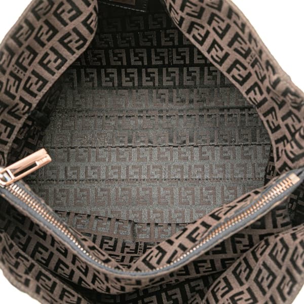 Pre-owned Fendi Zucchino Canvas Tote Brown