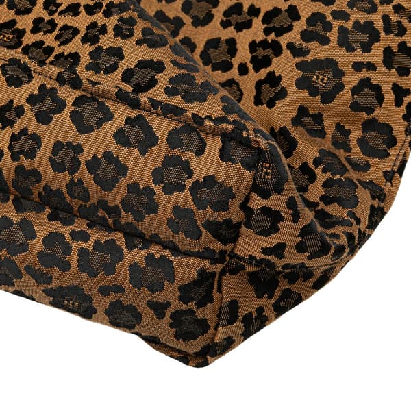 Pre-owned Fendi Leopard Print Canvas Tote Brown