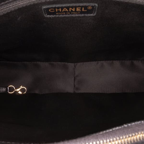 Pre-owned Chanel Caviar Grand Shopping Tote XL Black