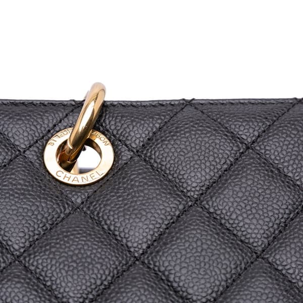 Pre-owned Chanel Caviar Grand Shopping Tote XL Black