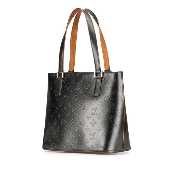 Pre-owned Louis Vuitton Monogram Mat Stockton Gray