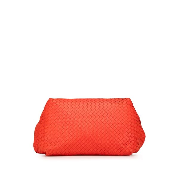 Pre-owned Bottega Veneta Nappa Intrecciato Parachute Tote Red
