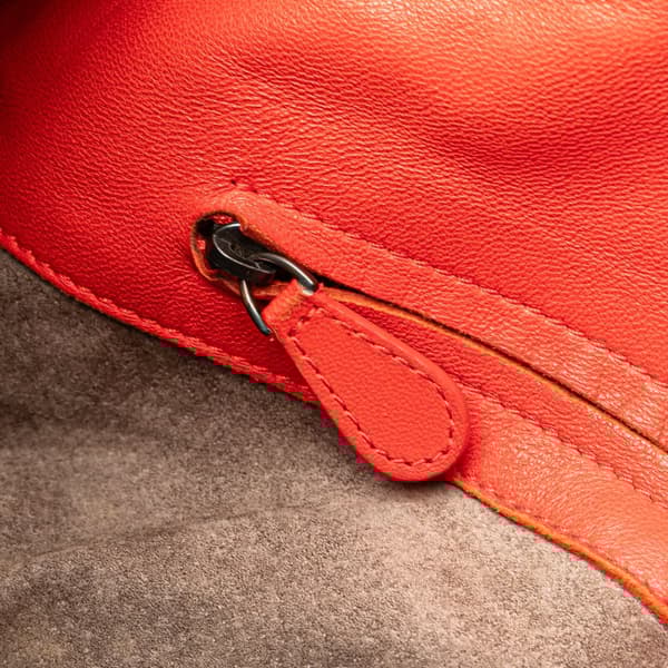Pre-owned Bottega Veneta Nappa Intrecciato Parachute Tote Red