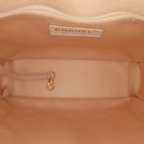 Pre-owned Chanel Caviar Petite Shopping Tote Brown