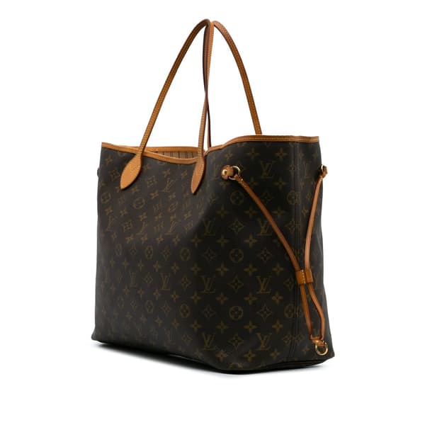 Pre-owned Louis Vuitton Monogram Neverfull GM Brown