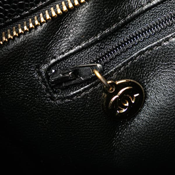 Pre-owned Chanel Caviar Medallion Tote  Black