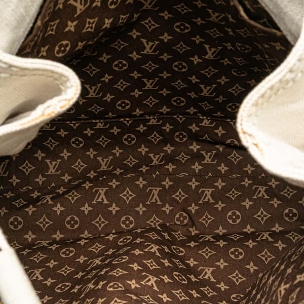Pre-owned Louis Vuitton Cruise Line Globe Shopper Tote MM Brown