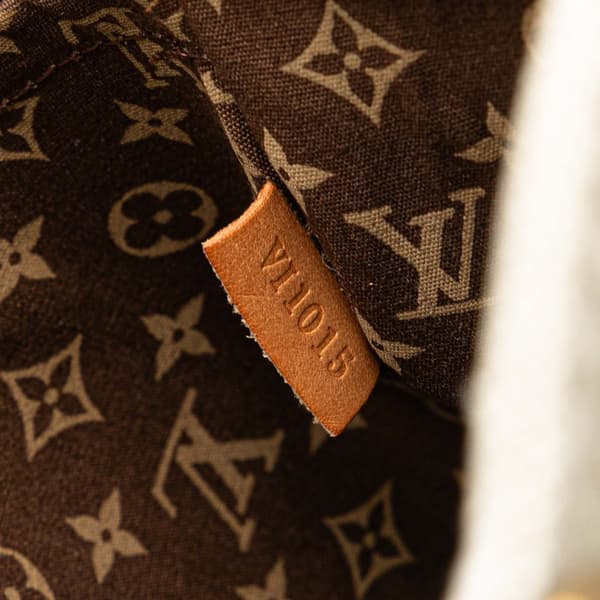 Pre-owned Louis Vuitton Cruise Line Globe Shopper Tote MM Brown