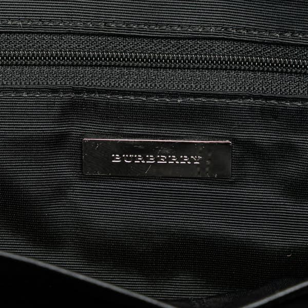 Pre-owned Burberry House Check Canvas Tote Brown