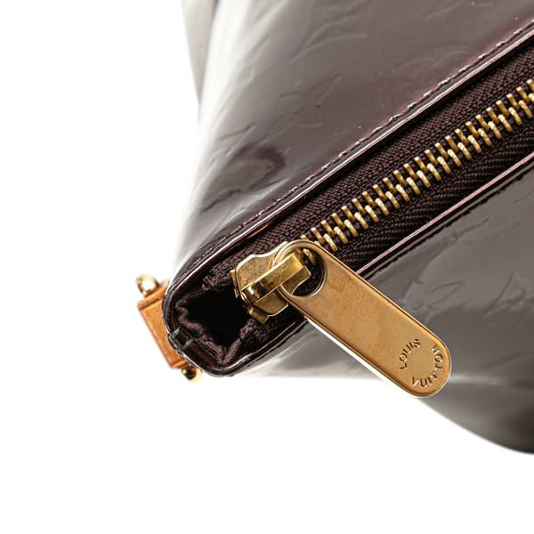 Pre-owned Louis Vuitton Monogram Vernis Bellevue GM Purple