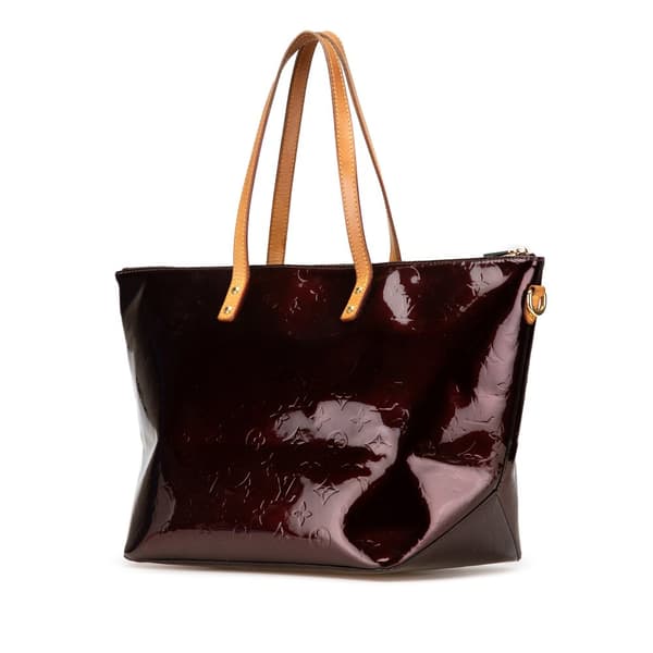 Pre-owned Louis Vuitton Monogram Vernis Bellevue GM Purple