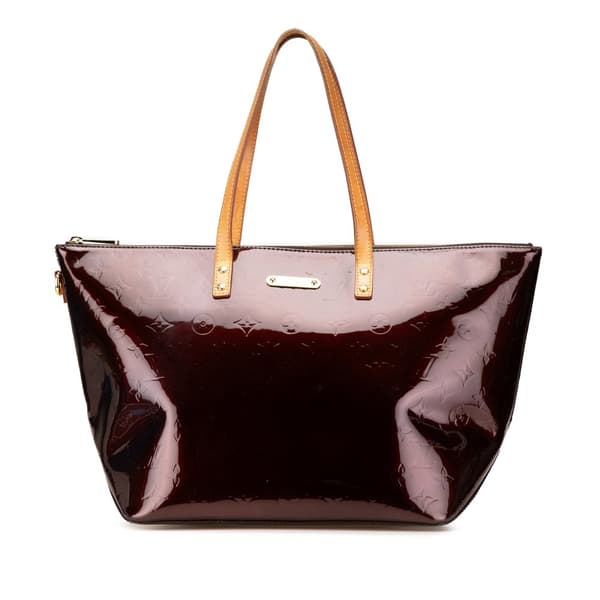 Pre-owned Louis Vuitton Monogram Vernis Bellevue GM Purple