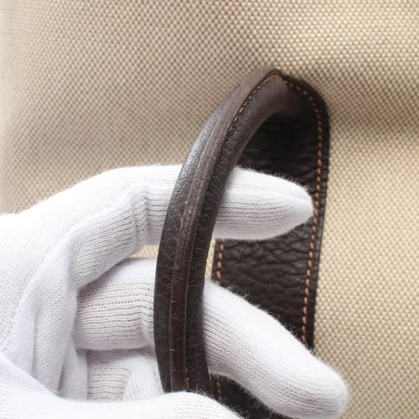 Pre-owned Hermès Toile and Negonda Garden Party 36 Brown