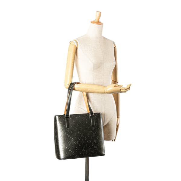Pre-owned Louis Vuitton Monogram Mat Stockton Gray