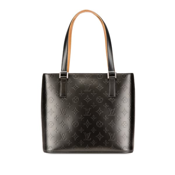 Pre-owned Louis Vuitton Monogram Mat Stockton Gray