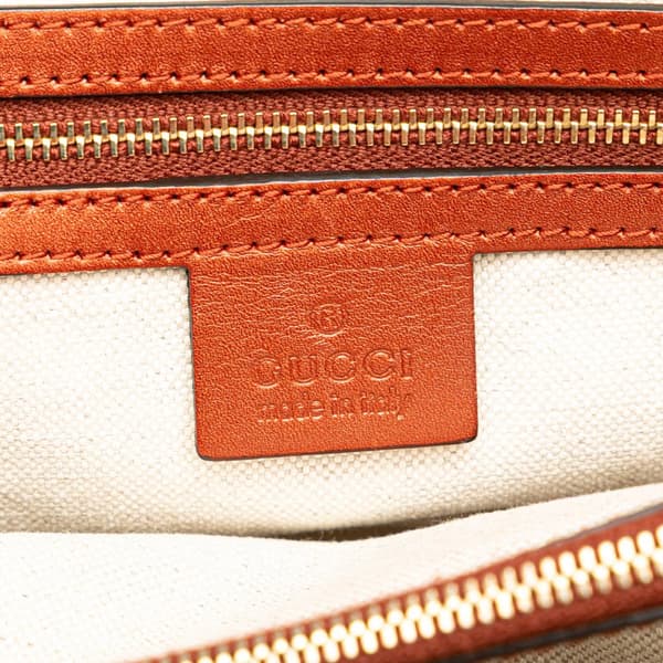 Pre-owned Gucci GG Canvas Mayfair Tote Brown