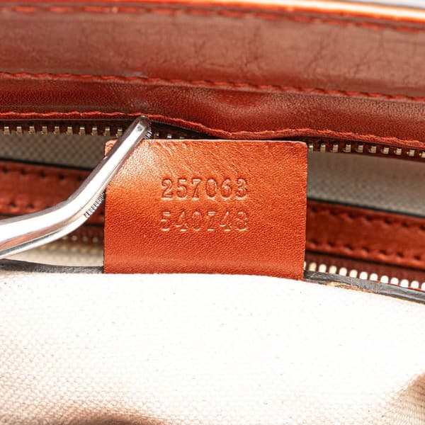 Pre-owned Gucci GG Canvas Mayfair Tote Brown