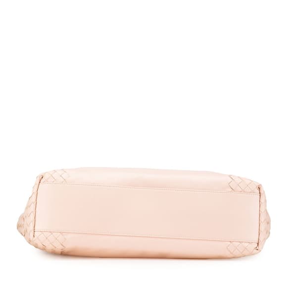 Pre-owned Bottega Veneta Leather Intrecciato Tote Pink