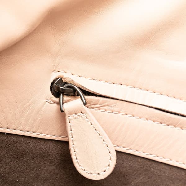 Pre-owned Bottega Veneta Leather Intrecciato Tote Pink