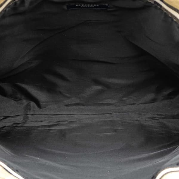 Pre-owned Burberry House Check Canvas Tote Brown