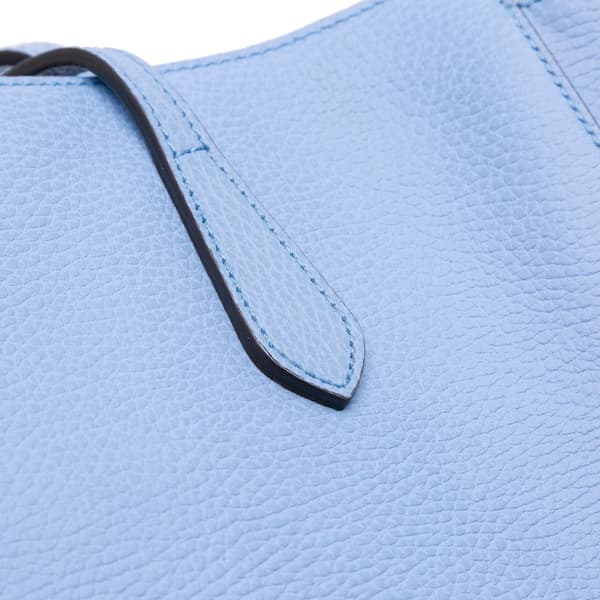 Pre-owned Gucci Medium Leather Swing Tote Blue