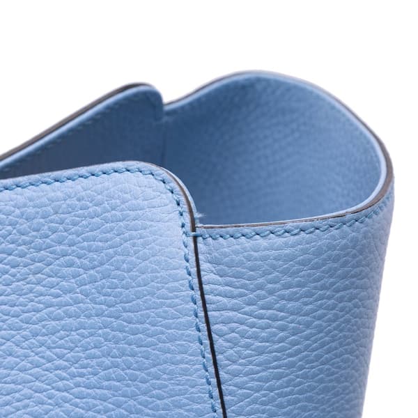 Pre-owned Gucci Medium Leather Swing Tote Blue