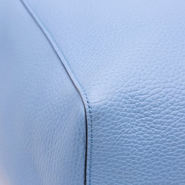 Pre-owned Gucci Medium Leather Swing Tote Blue