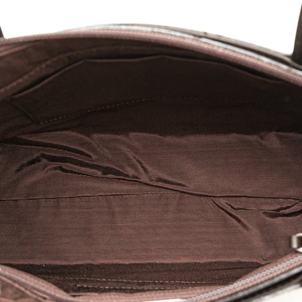 Pre-owned Burberry Leather and Suede Stitch Tote Brown