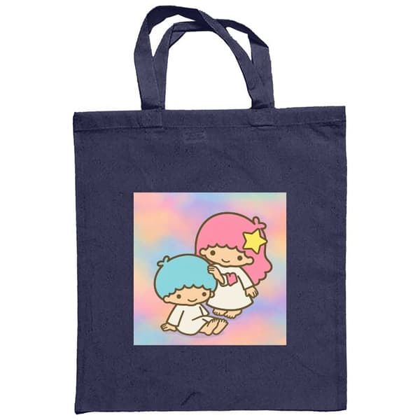 Ostoskassi Kangasta | Kätevä Kangaskassi Kawaii Sanrio Kiki Lo Laivastonsininen One-size