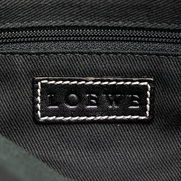 Pre-owned LOEWE Anagram Canvas Tote Gray