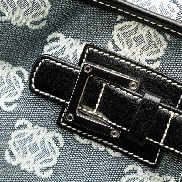 Pre-owned LOEWE Anagram Canvas Tote Gray