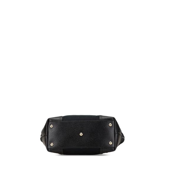 Pre-owned Gucci GG Canvas Princy Tote Black