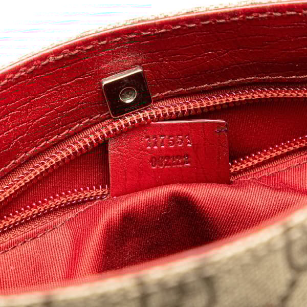 Pre-owned Gucci GG Supreme Tote Brown